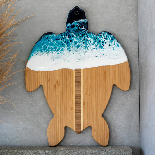 Turtle Cutting Board Ocean Resin Design