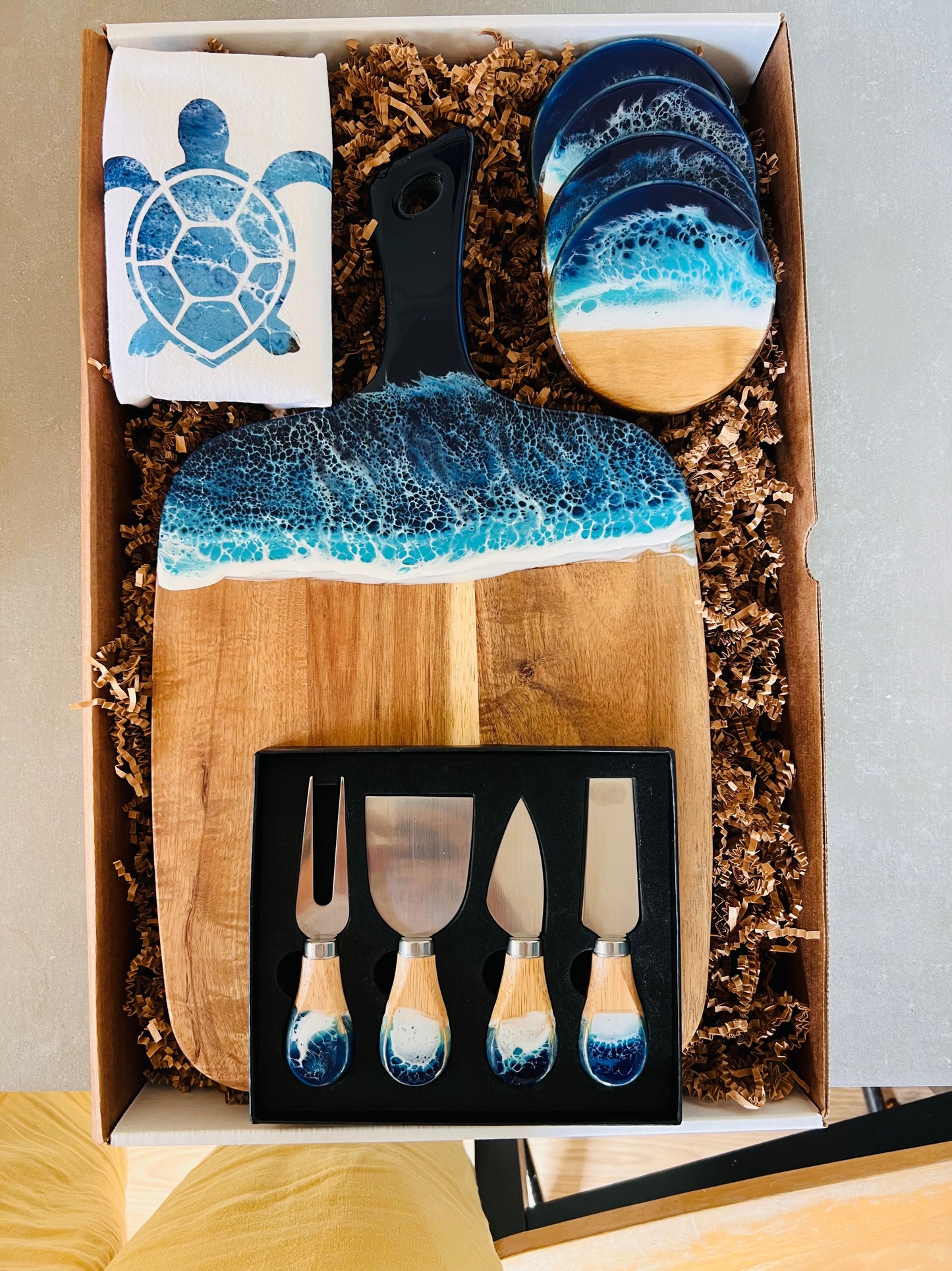 Unique Handmade Gift Set For Couple, Personalized Engagement Gift box, Wedding, Anniversary Gift