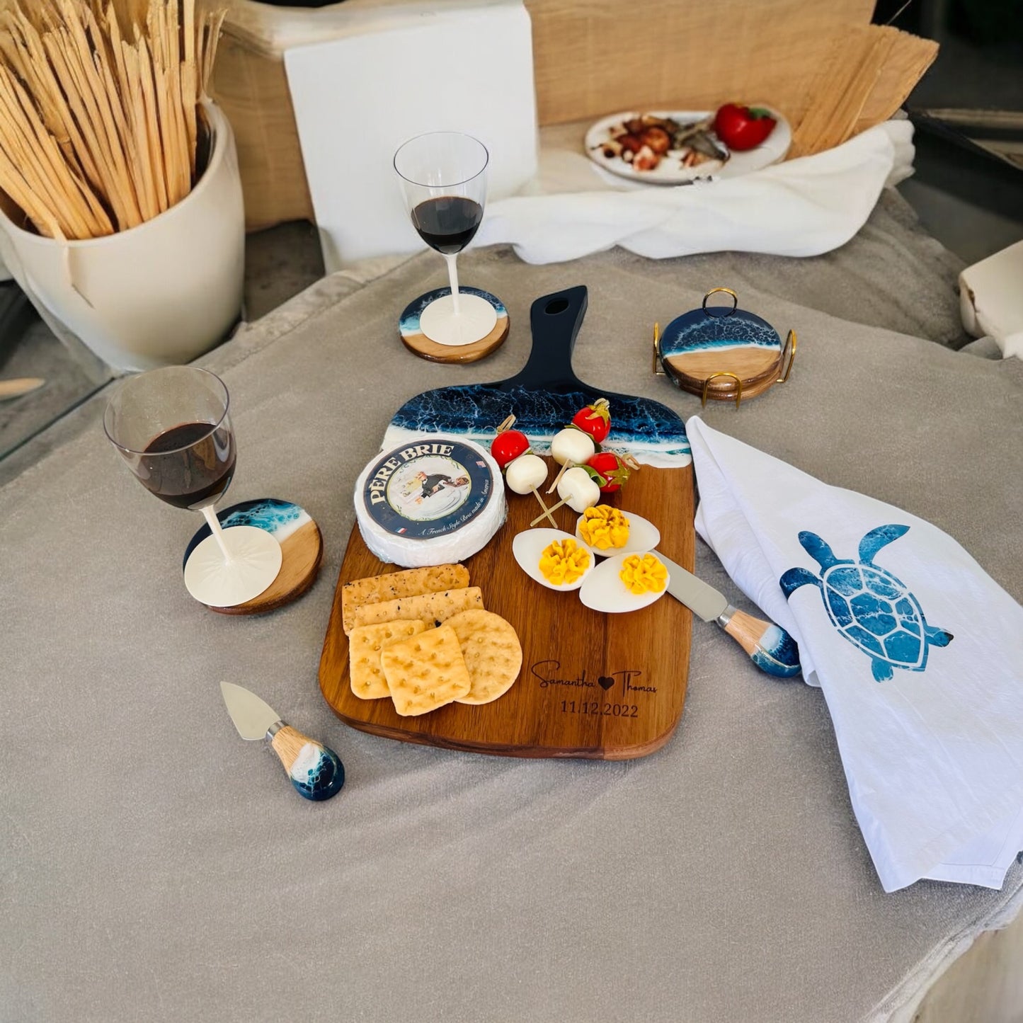 Unique Handmade Gift Set For Couple, Personalized Engagement Gift box, Wedding, Anniversary Gift