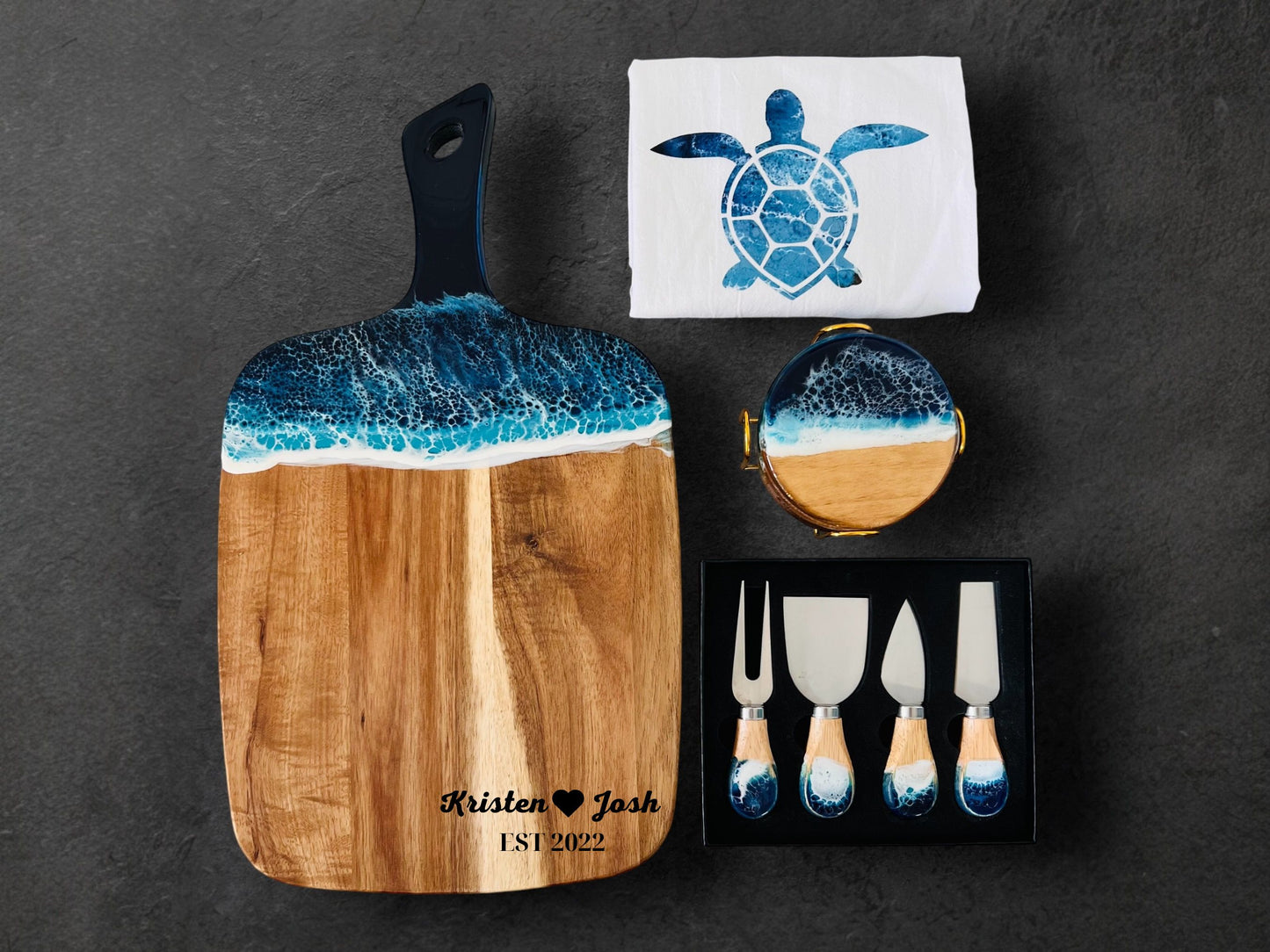 Unique Handmade Gift Set For Couple, Personalized Engagement Gift box, Wedding, Anniversary Gift