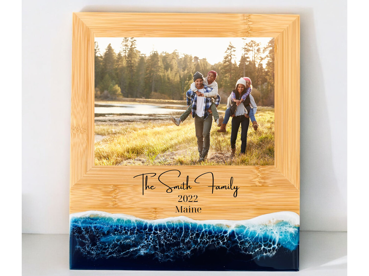 Personalized Beach Photo Frame 5x7 Picture Frame Ocean Beach Themed Decor