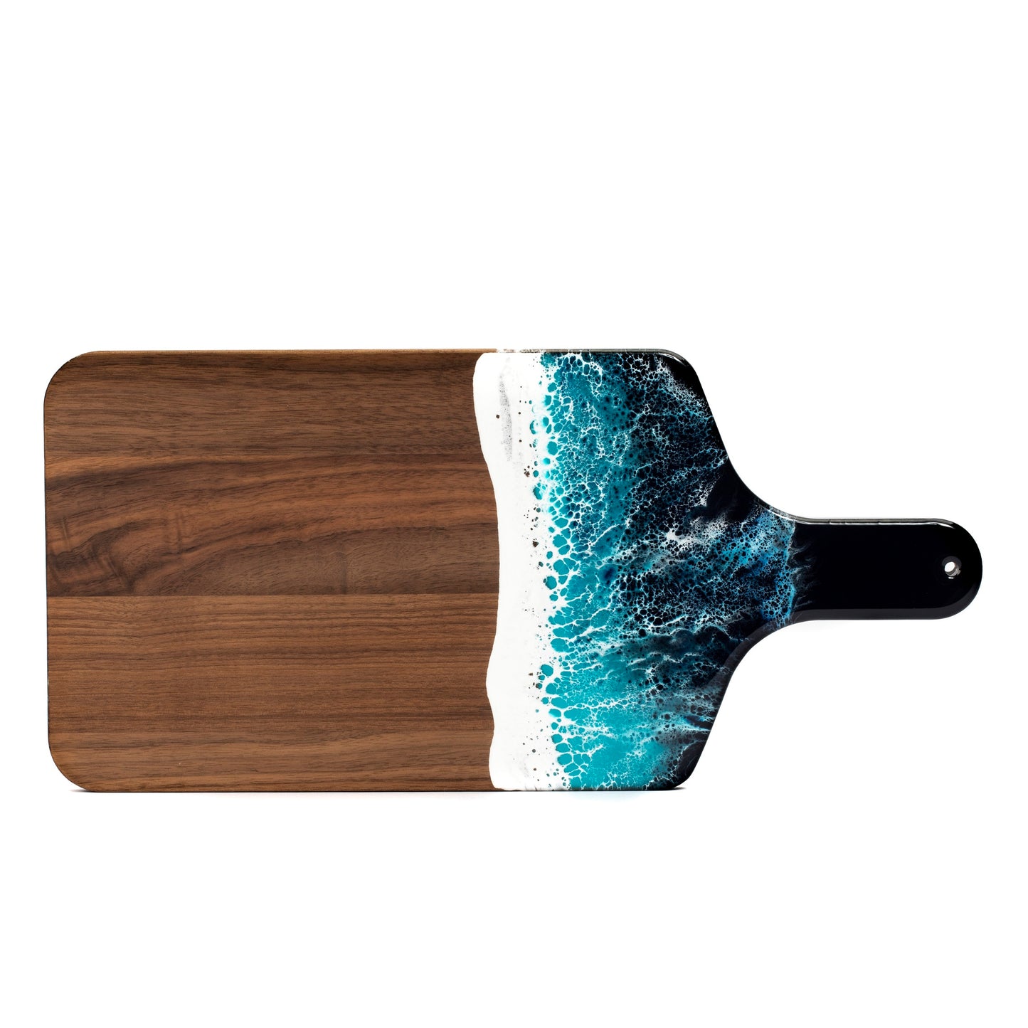Ocean Resin Cutting Board with Black Walnut Wood