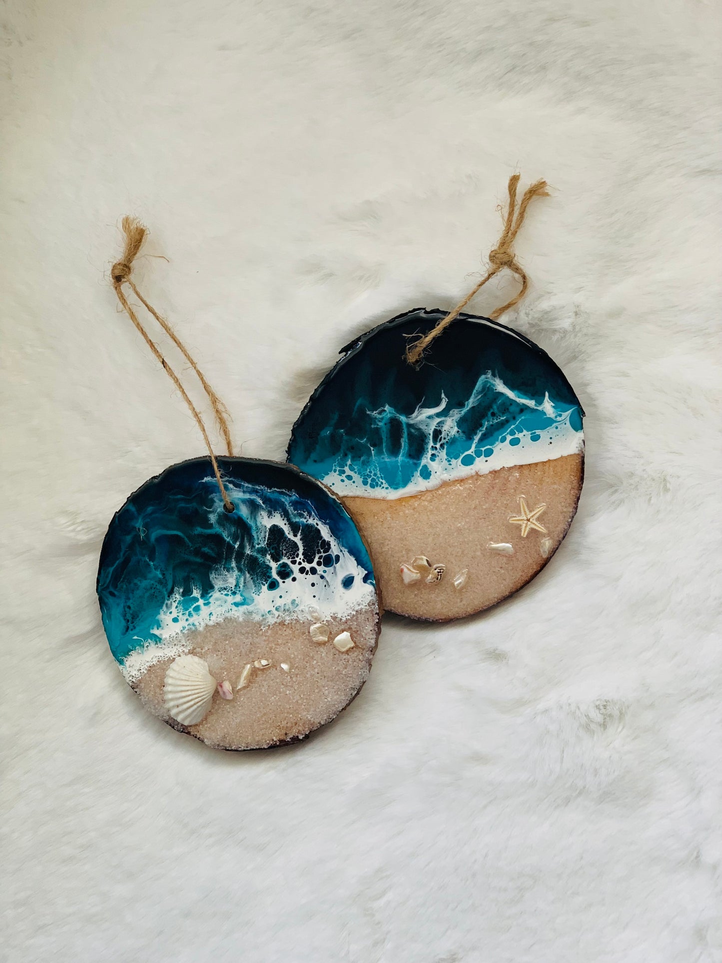 Wooden Live Edge Ornament