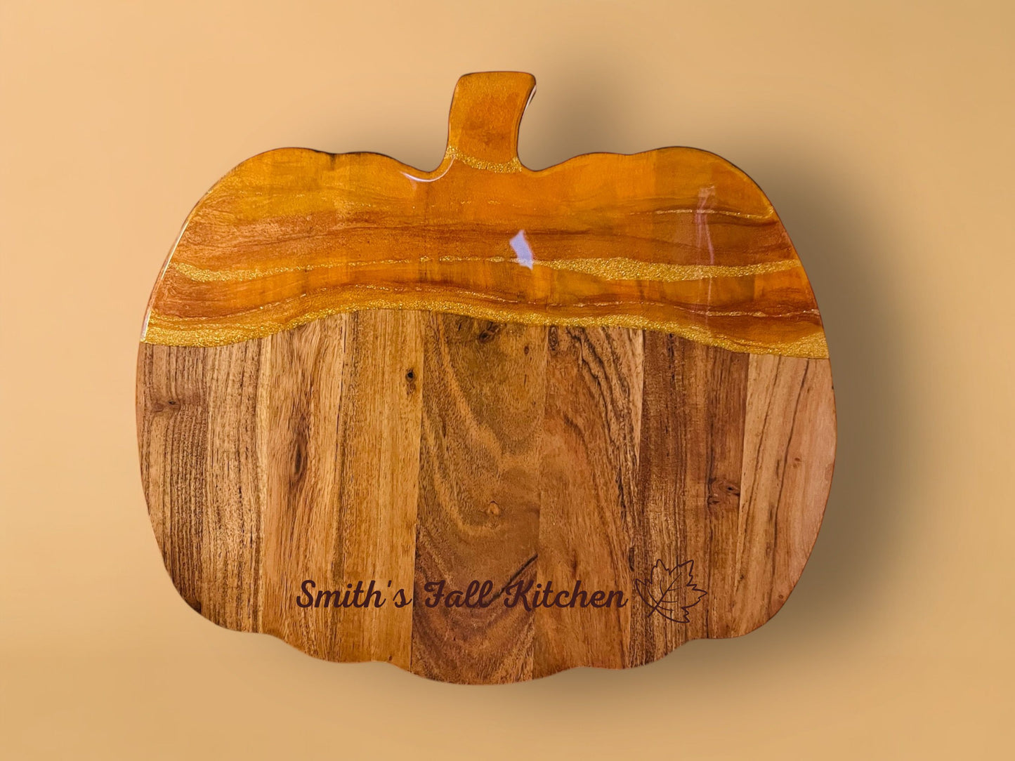 Fall Cutting Board, Pumpkin-Shaped Resin Cheese Board Set with Knife and Bowl, Fall Kitchen Decor, Fall Serving Decor, Fall Serving Platters