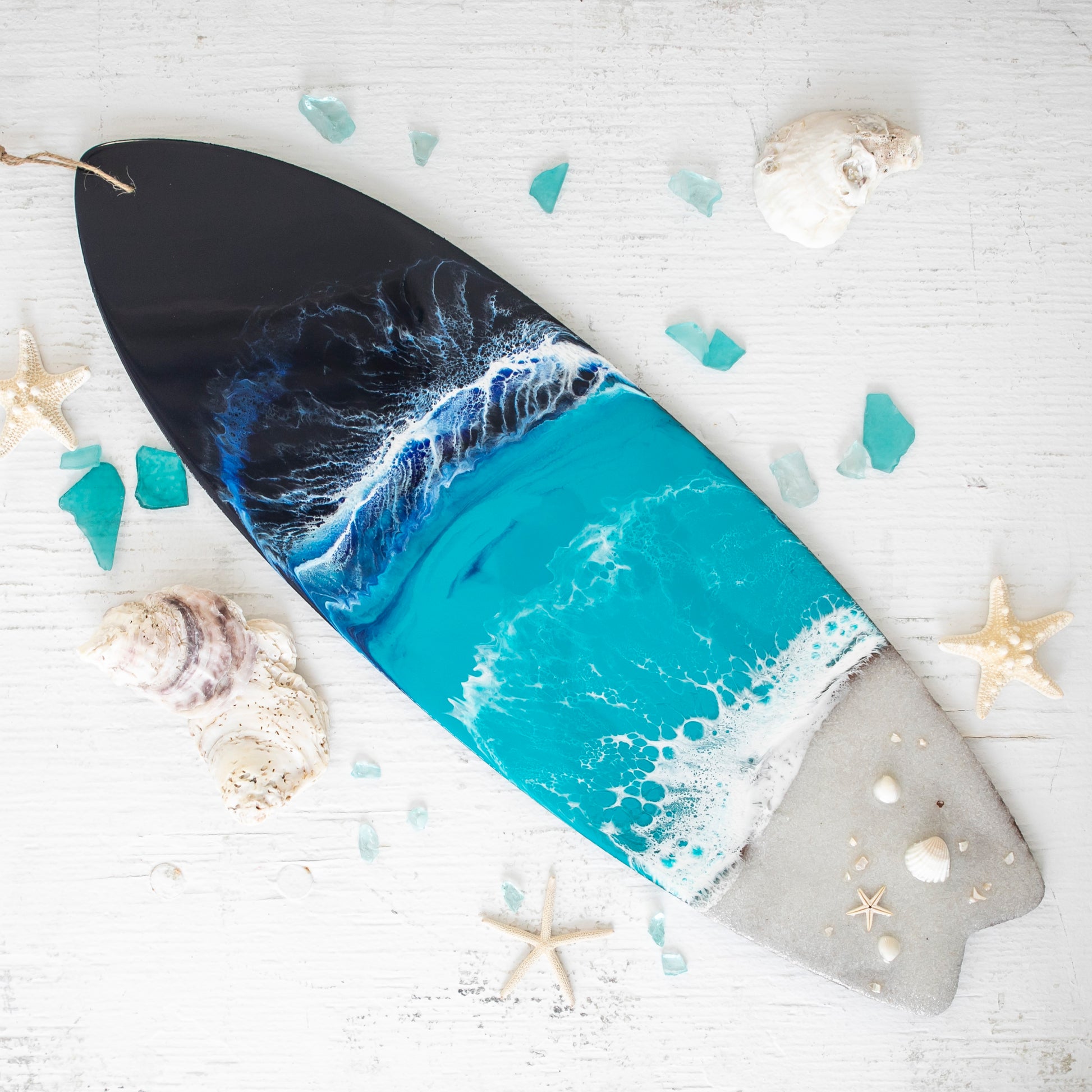 Artist Captures the Ocean in Her Wood and Resin Artwork and Decor