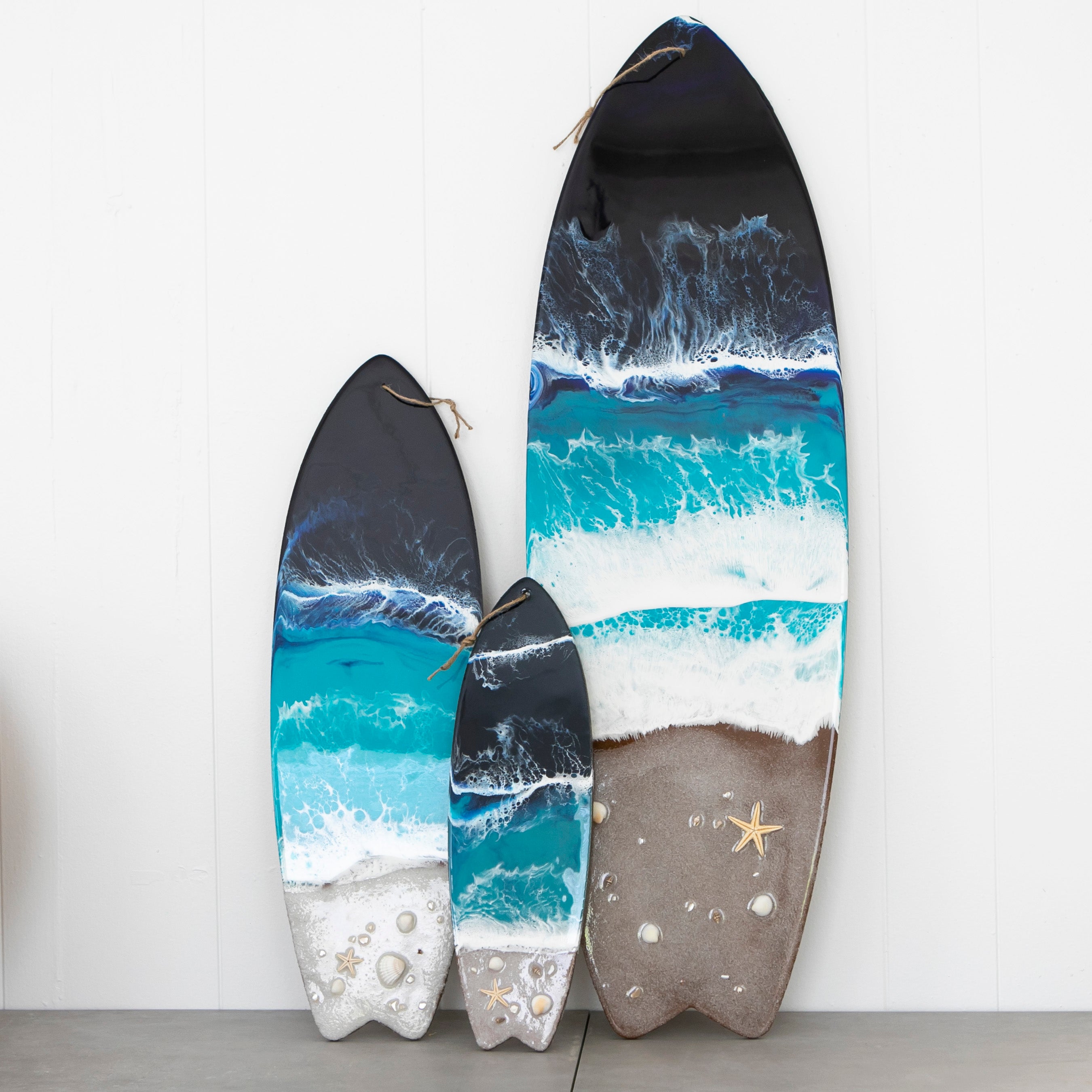 Resin surfboard wall deals art