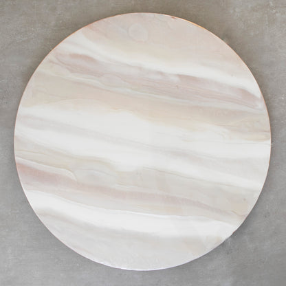 Resin Lazy Susan White – Large 20-Inch Handmade Wooden Turntable