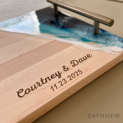 Maple Ocean Resin Tray