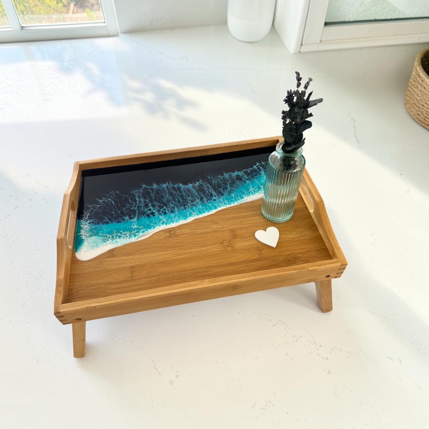 Personalized Ocean Resin Breakfast Tray