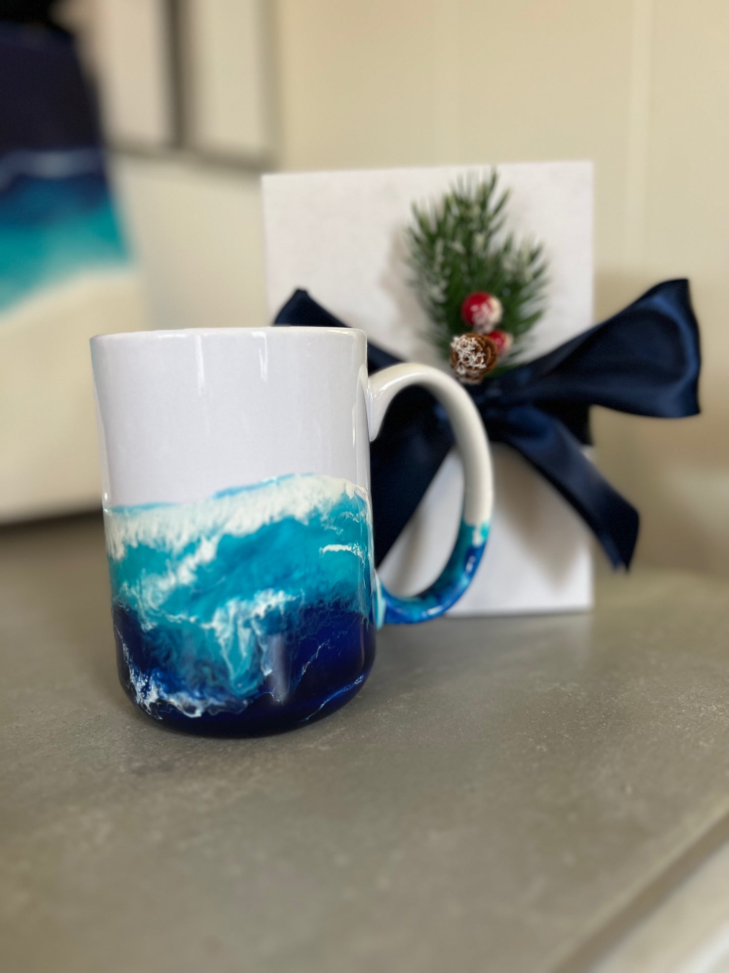 Resin Wave Mug – Ocean-Inspired Drinkware