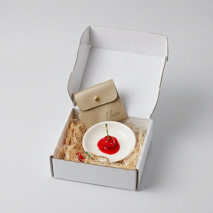 Cherry Ring Dish Gift Set