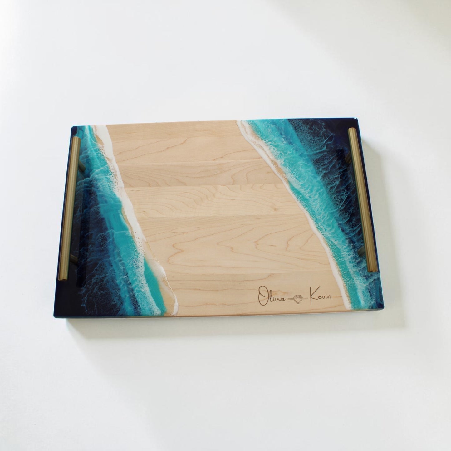Maple Ocean Resin Tray