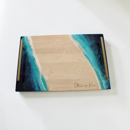 Maple Ocean Resin Tray