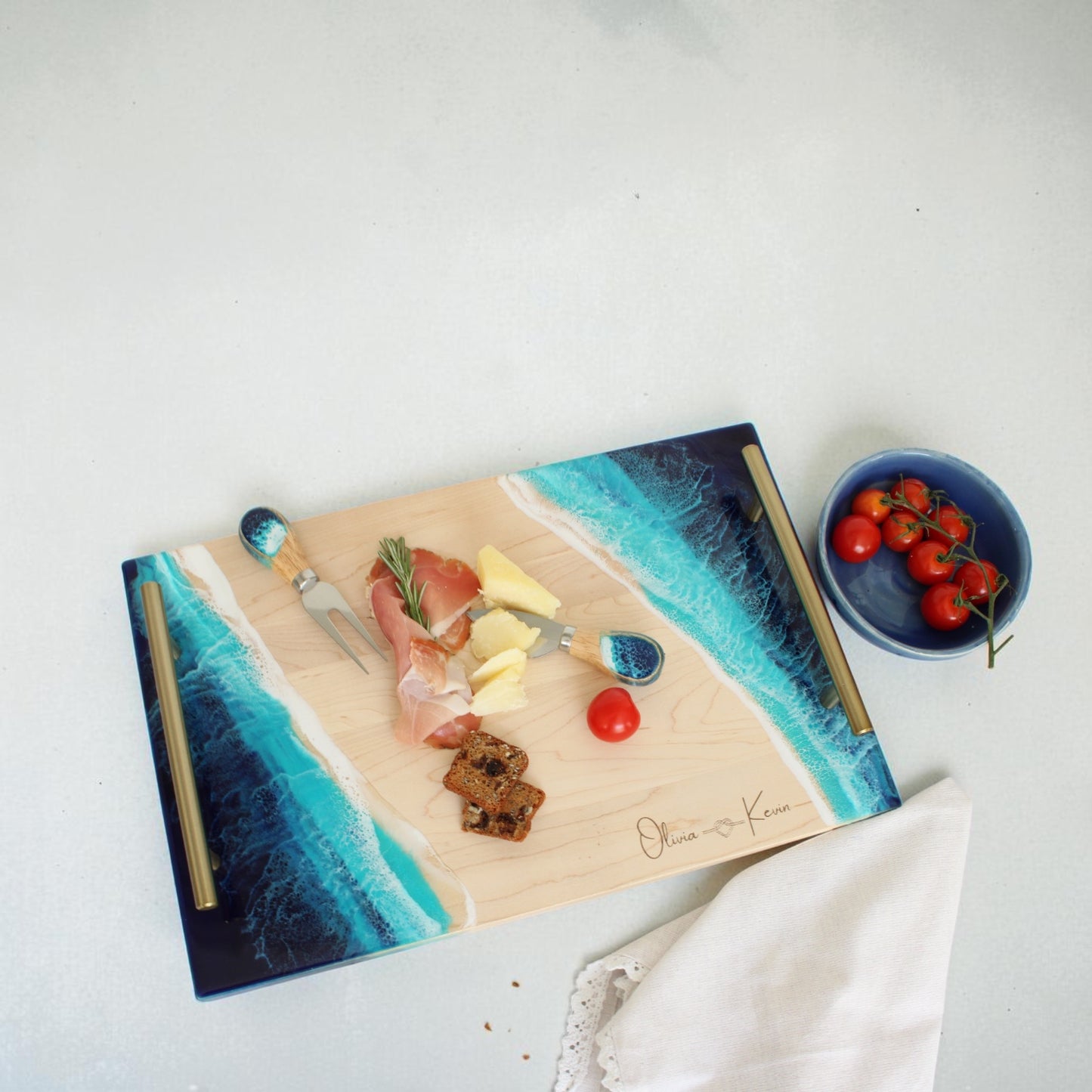 Maple Ocean Resin Tray