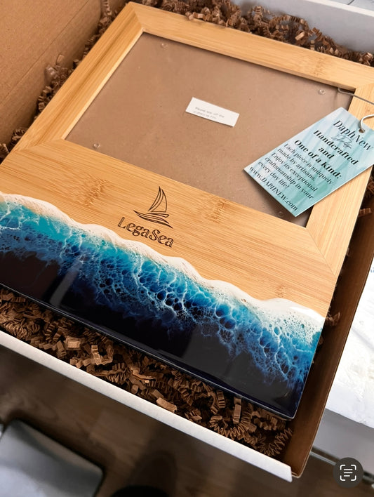 Wholesale Ocean Resin Picture Frames – Set of 10 with Custom Logo Engraving