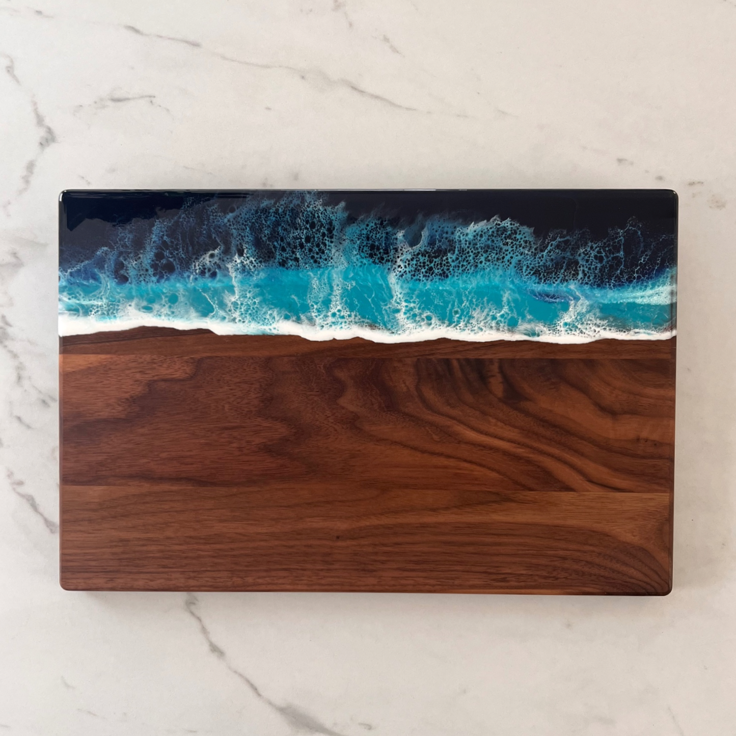 Walnut Ocean Large Resin Board