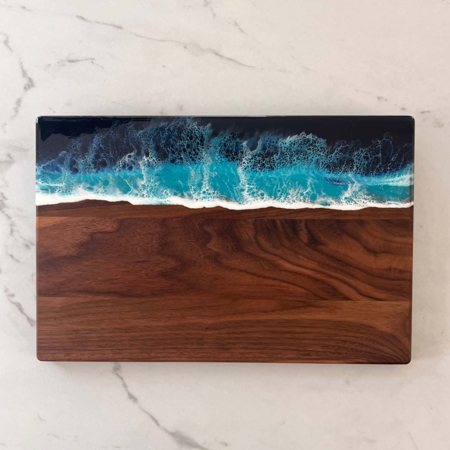 Walnut Ocean Large Resin Board – Daphnew Design