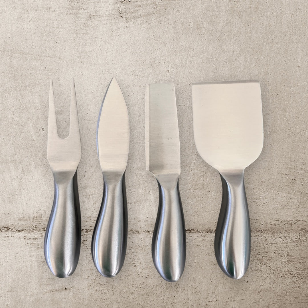 Stainless Steel Gold/ Silver Cheese Knife Set