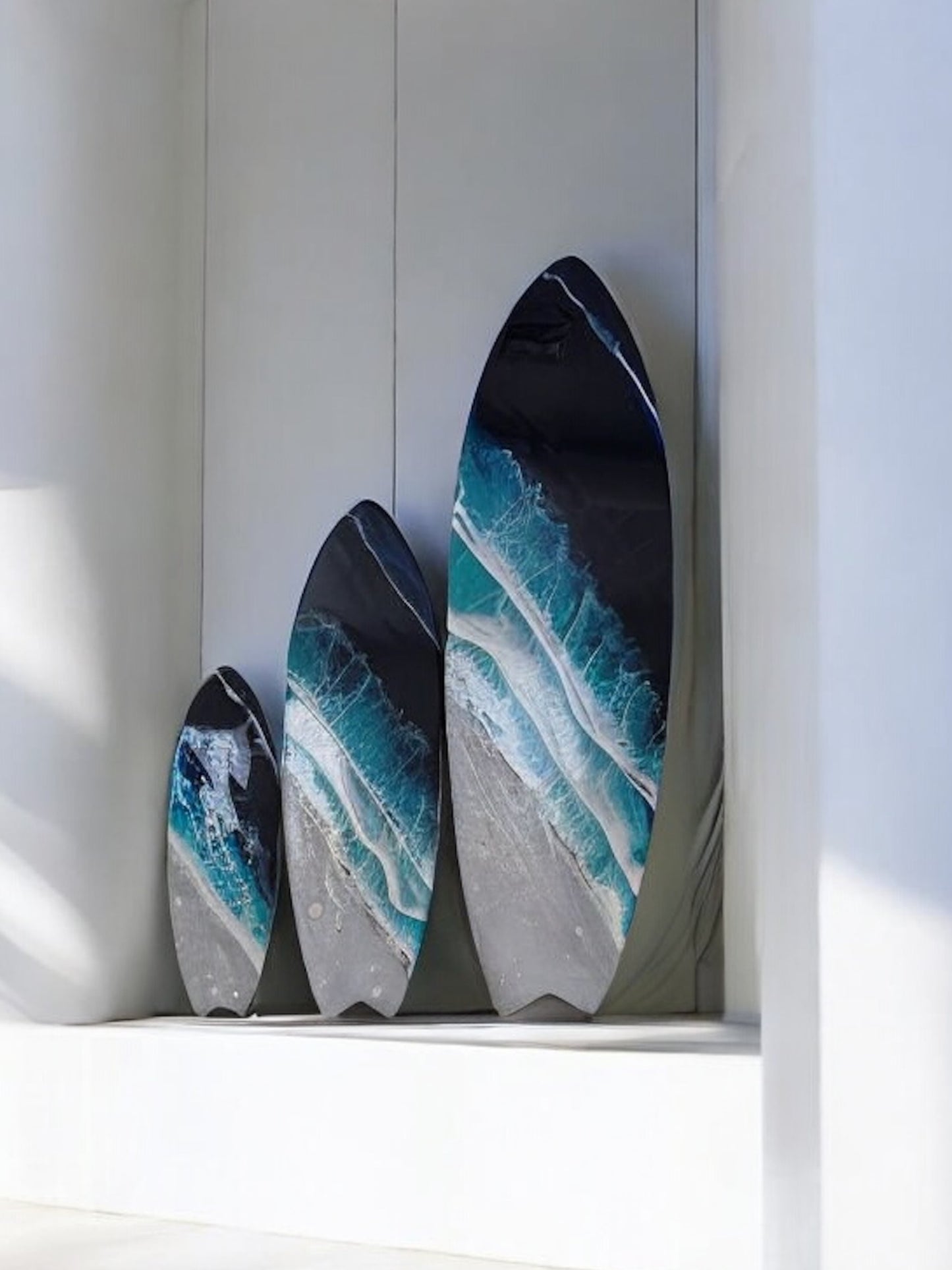 Resin Surfboard Wall Art, Nautical Decor Wall Hanging