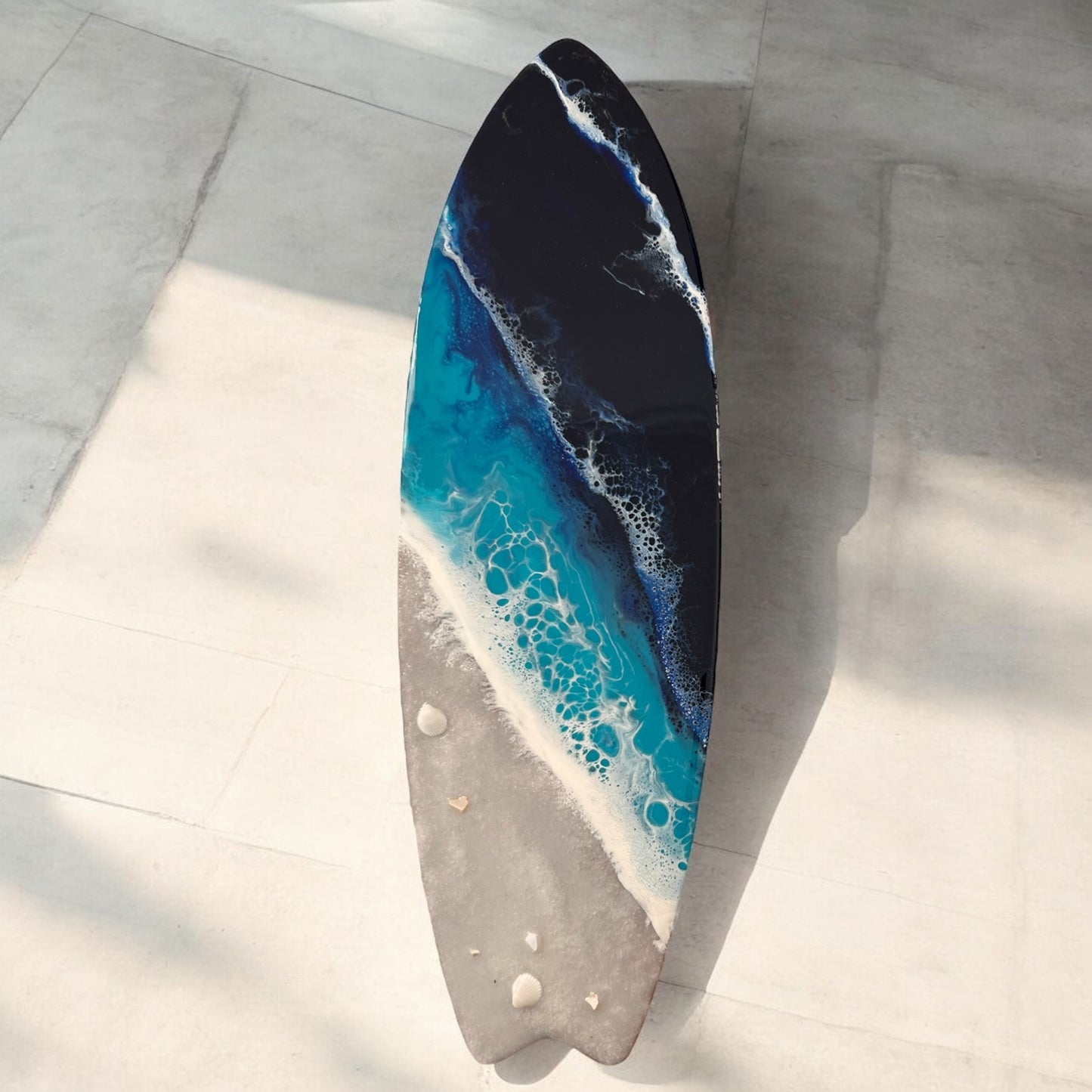 Resin Surfboard Wall Art, Nautical Decor Wall Hanging