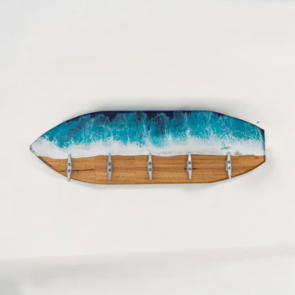 Resin Nautical Towel Rack, SurfboardTowel Hook