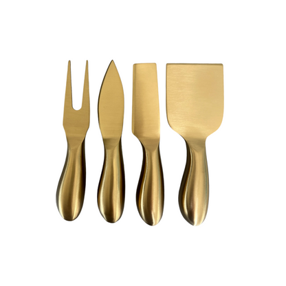 Stainless Steel Gold/ Silver Cheese Knife Set