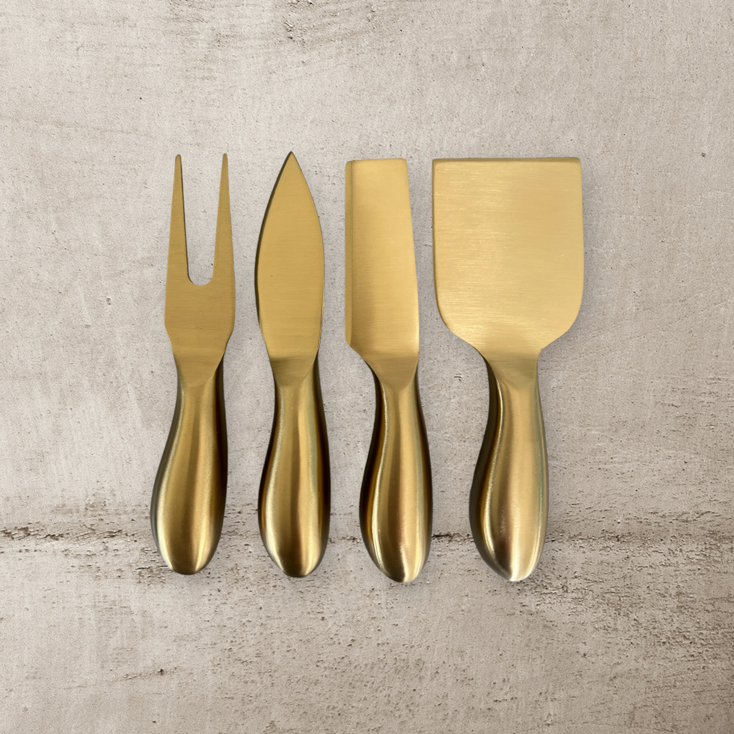 Stainless Steel Gold/ Silver Cheese Knife Set