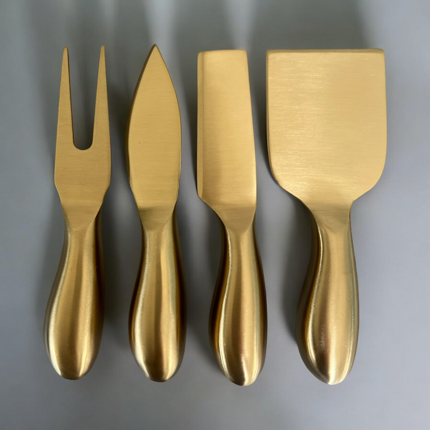 Stainless Steel Gold/ Silver Cheese Knife Set