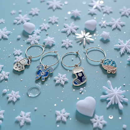 Christmas Wine Charms