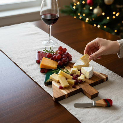 Resin Cheese / Butter Knife Christmas Colors