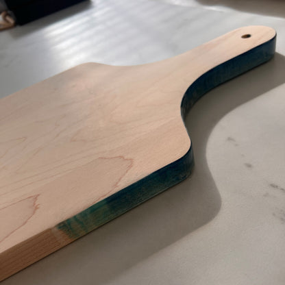 Ocean Resin Maple Cheese Board with Handle