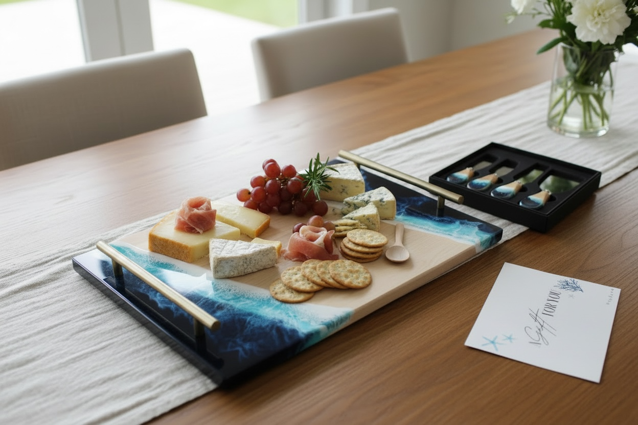 Maple Ocean Resin Tray