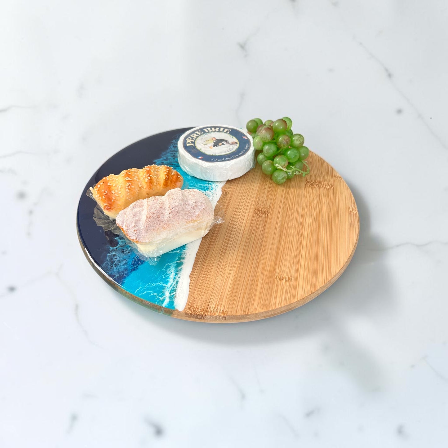 Bamboo Ocean Resin Lazy Susan (14 inch)