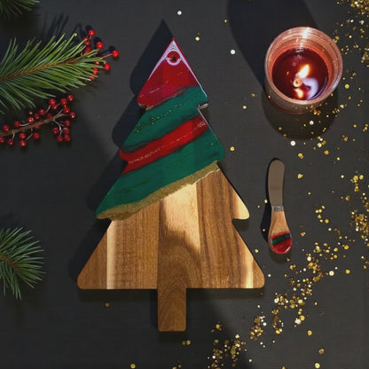 Resin Cheese / Butter Knife Christmas Colors