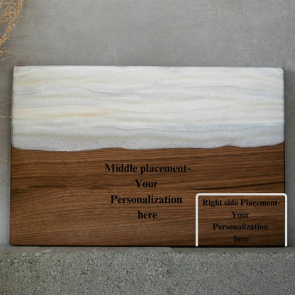 Walnut Wood Cutting Board with Resin