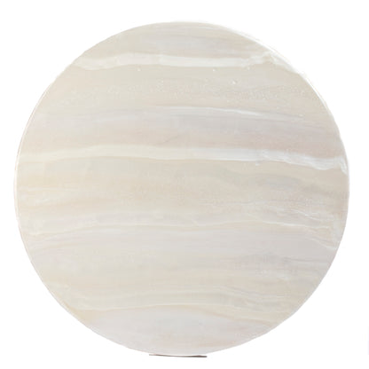 Resin Lazy Susan White – Large 20-Inch Handmade Wooden Turntable